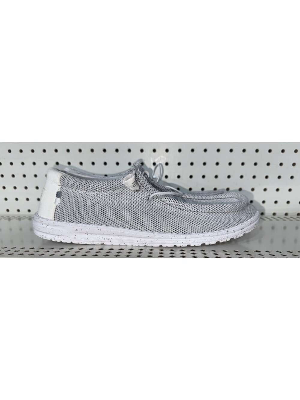 Hey Dude Wally Sox Stone White Mens Slip On Casual Sneakers Shoes Size 14